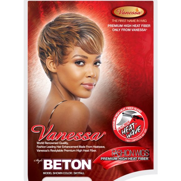 Beton Vanessa Hair Full Wig Adjustable Fashion Short Pixie Cut Layers Black Wome - Picture 5 of 7